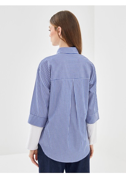 Yeni Sezon Çizgili Oversize Kadın Gömlek Tunik fırsatları