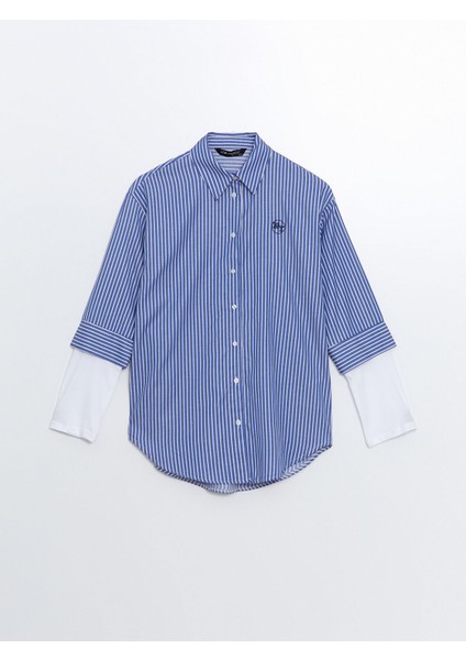 Yeni Sezon Çizgili Oversize Kadın Gömlek Tunik indirimleri