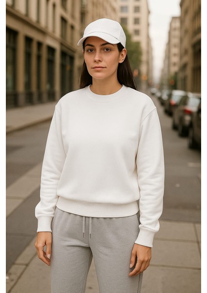 Bayan Sweatshirt 3iplik Şardonlu