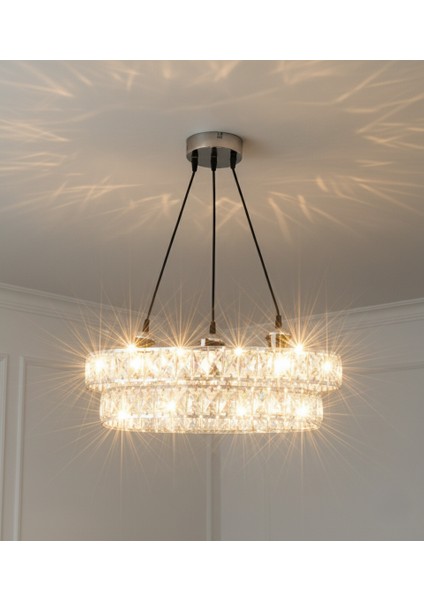 DG1111 Kristal Avize – Krom (Yerli Üretim)