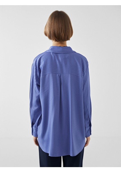 Yeni Sezon Çizgili Saten Kadın Gömlek Tunik indirimleri