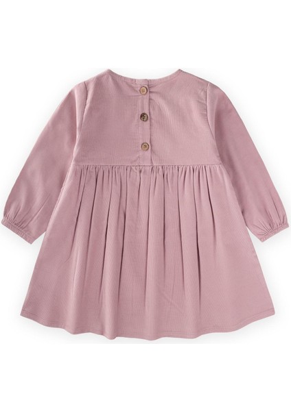 Kadife Elbise 1-8 Yaş Pudra Pembe fiyatları