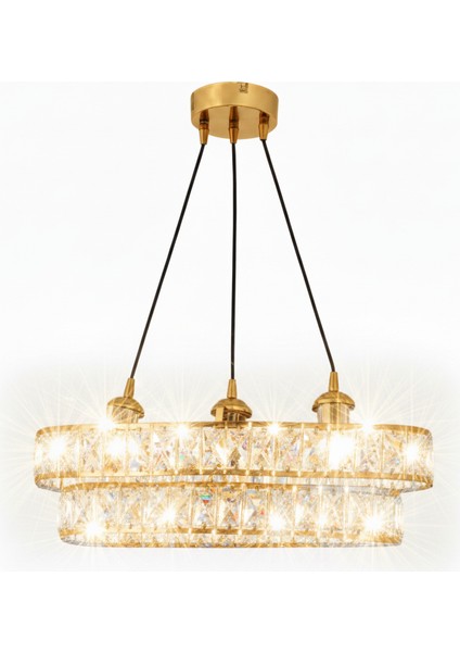 DG1112 Kristal Avize – Gold (Yerli Üretim)