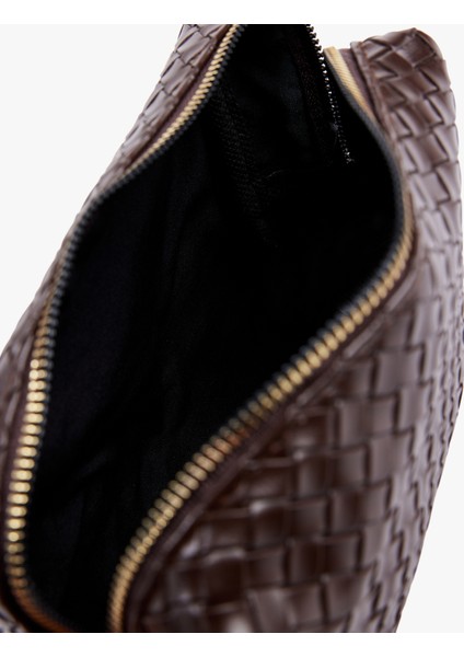 Fermuarlı Örgü Desenli Makyaj Çantası fırsatları