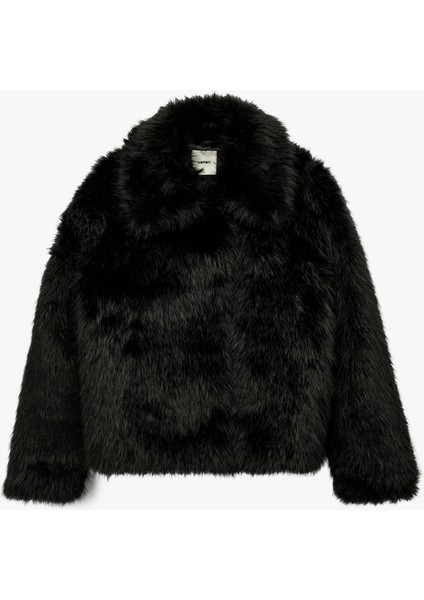 Suni Kürk Mont Uzun Kollu Crop modelleri