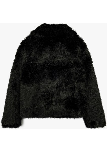 Suni Kürk Mont Uzun Kollu Crop fırsatları