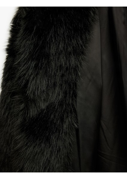 Suni Kürk Mont Uzun Kollu Crop