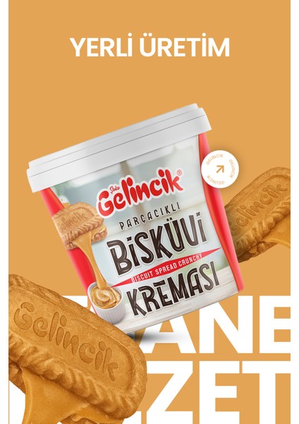 Parçacıklı Bisküvi Kreması Smooth Özel Üretim 1kg Kahvaltılık Krema Bisküvi Kreması 1000GR modelleri