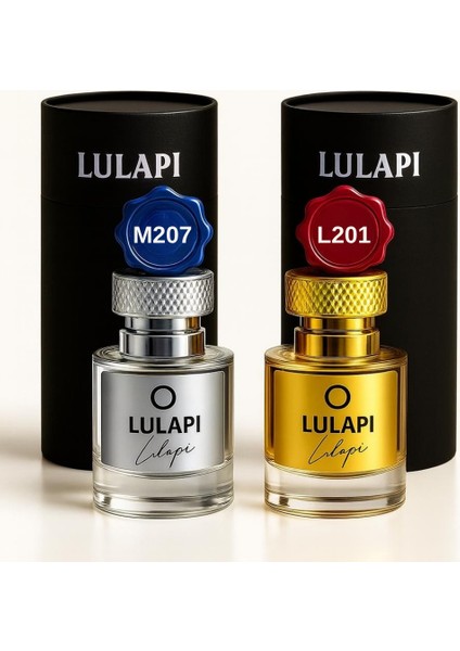 Aşk Paketi L201 & M207 2*50 ml - EDP Kalıcı Kadın & Erkek Parfüm Seti - Hediyelik Özel Seri fiyatları