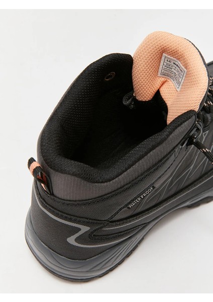 Lcw Steps Siyah Bağcıklı Su Geçirmez Kadın Trekking Bot