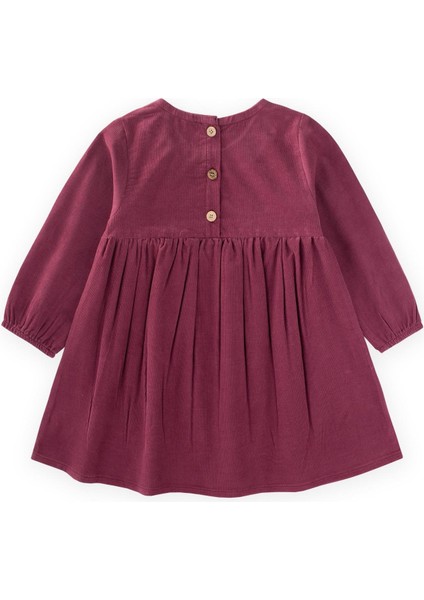 Kadife Elbise 1-8 Yaş Mürdüm fiyatları