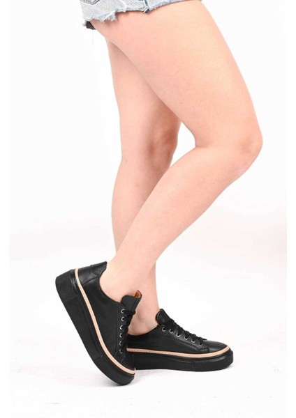 Bağcıklı Poli Taban Hakiki Deri Casual 334-5022-09 Kadın Ayakkabı