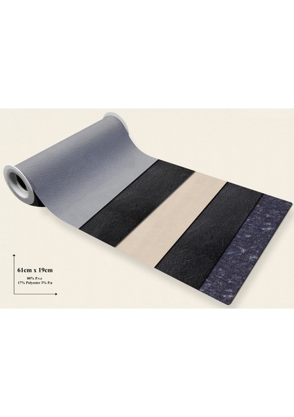 Parça Suni Deri 19*60 cm Ebatlarında 5 Adet Fraklı Renklerde Vegan Suni Deri