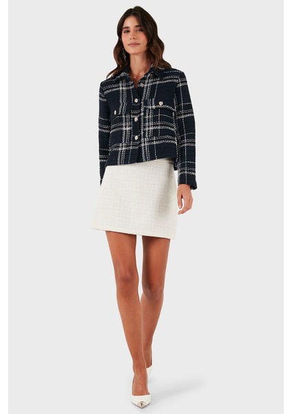 Via Dante Pamuklu Regular Fit Düğmeli Gömlek Yaka Ceket Bayan Ceket 2687551191 fiyatları