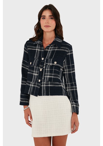 Via Dante Pamuklu Regular Fit Düğmeli Gömlek Yaka Ceket Bayan Ceket 2687551191 fırsatları