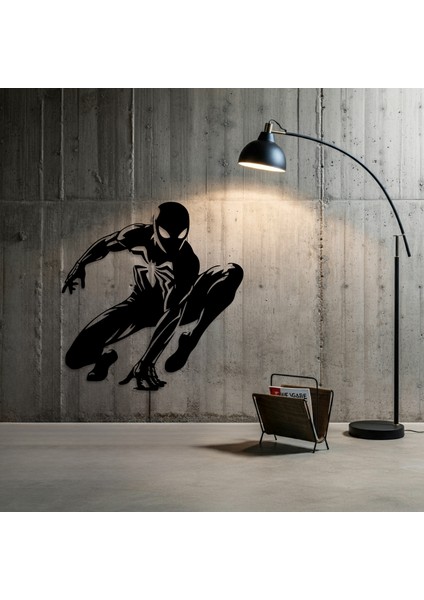 Spiderman Temalı Ahşap Duvar Tablosu