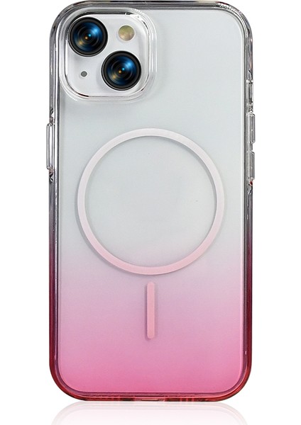 Apple iPhone 13 Uyumlu M-Safe Şarj Özellikli Septik Silikon Kapak Pembe fiyatları