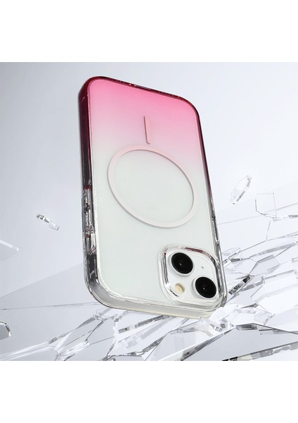 Apple iPhone 13 Uyumlu M-Safe Şarj Özellikli Septik Silikon Kapak Pembe fırsatları