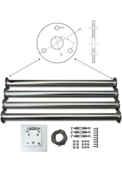 Ista Breeze Set 2000W 24V/48V Windsafe Korumalı Rüzgar Türbini + Wind Pro Şarj Kontrol Cihazı + Direk Seti indirimleri