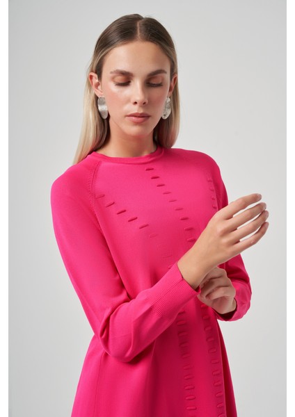 Basic Triko Tunik 907 Fuşya fiyatları