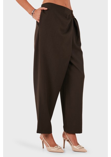 Via Dante Regular Fit Normal Bel Geniş Paça Pantolon Bayan Pantolon 2687557721 indirimleri