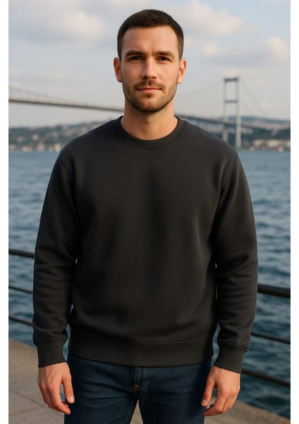 Erkek Sweatshirt 3 Iplik Şardonlu