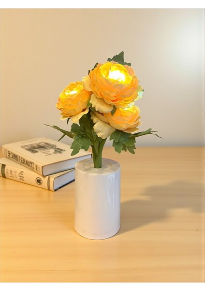 Neşe ve Zenginliğin Parlaklığı Sarı Şakayık Dekoratif Lamba fırsatları