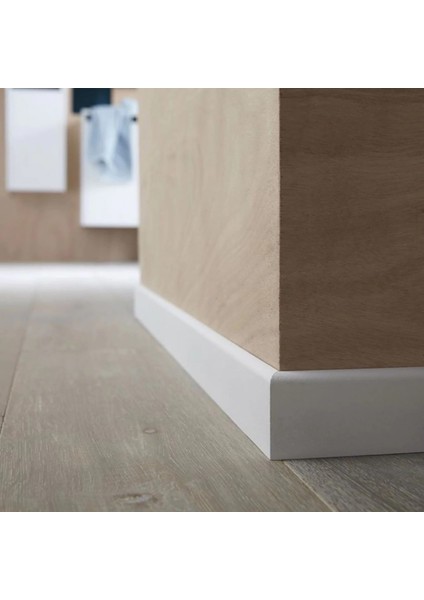 Verıssımo Verissimo Tina Beyaz Lake Pvc Kaplı Süpürgelik 8 cm - 2,20 Metre