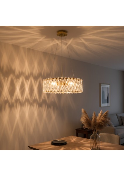 DG1106-50 Kristal Avize – Gold (Yerli Üretim)