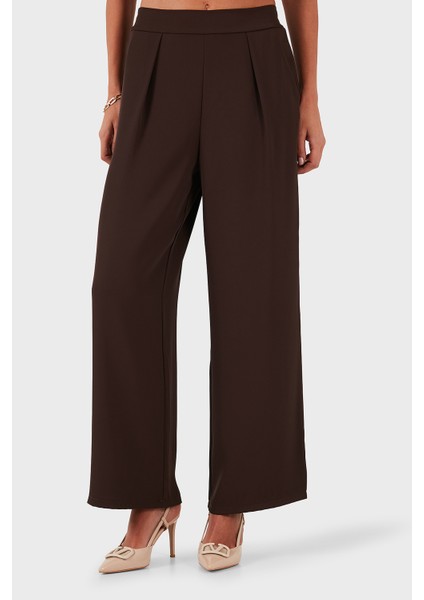 Via Dante Regular Fit Normal Bel Geniş Paça Pantolon Bayan Pantolon 268755092