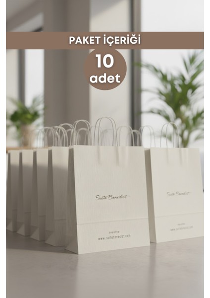 10 Adet Çizgi Desenli Karton Çanta - Hediye Paketi Çanta Poşet 40 cm x 46 cm x 13 cm fiyatları