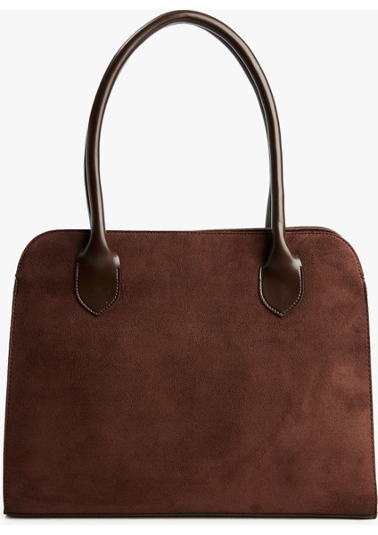 Saplı Mıknatıslı Süet Görünümlü Tote Çanta fiyatları