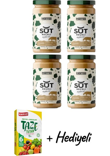 Harras Glutensiz Süt Reçeli 270 gr x 4 Adet