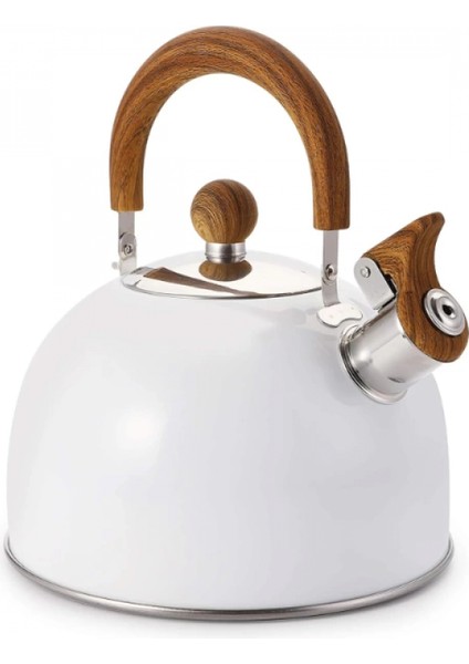 Paslanmaz Çelik Demlik Beyaz Renk