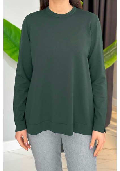 Basic Triko Tunik 902 Çam Yeşil fırsatları