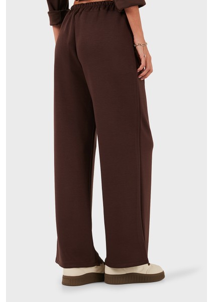 Via Dante Regular Fit Lastikli Bel Geniş Paça Düğme Detaylı Pantolon Bayan Pantolon 6888573 modelleri