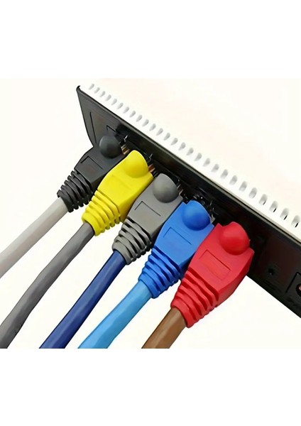 100 Adet ( Kırmızı ) RJ45 Cat6 CAT6E Cat5 CAT5E 8P8C Utp Ethernet Ağ Kablosu Jakı Koruma Cover Kılıfı Kablo Konnektörü fiyatları