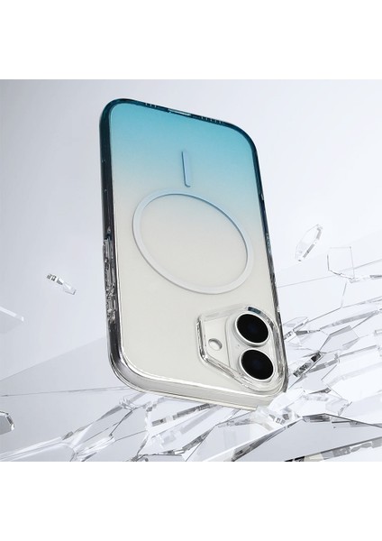 Apple iPhone 16 Uyumlu M-Safe Şarj Özellikli Septik Silikon Kapak Turkuaz modelleri