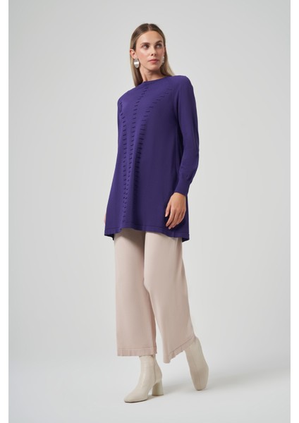 Basic Triko Tunik 907 Mor fırsatları