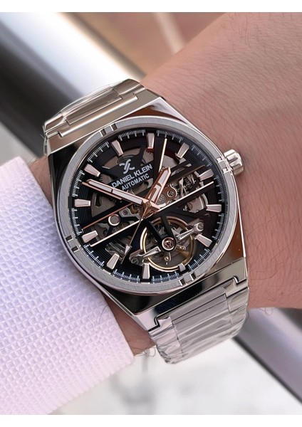 Otomatik Mehtap ve Güneş Kadranlı Bileklik Hediyeli 3 Atm Erkek Kol Saat FDK.14268.K3 modelleri