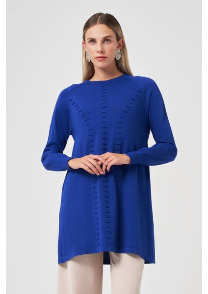 Basic Triko Tunik 907 Saks