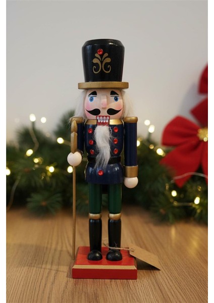 Siyah Silindir Şapkalı Kurşun Asker – 25 cm