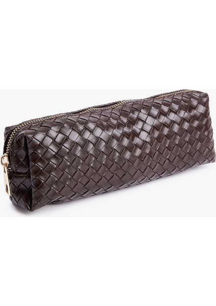 Örgü Desenli Fermuarlı Makyaj Çantası fiyatları