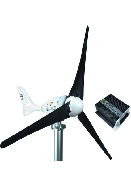 Ista breeze I‑500 24 v Rüzgar Türbini + Hibrit Şarj Kontrol Cihazı Seti