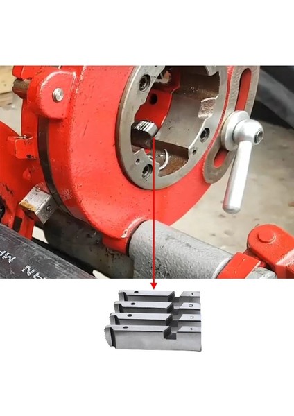 Metal Diş Açıcı Euromax EX75011 EX75013 EX75015 Pafta Tarak Yedek Diş Açma Tarağı 1/2" - 3/4" modelleri