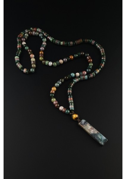 Doğal Taş Kolye, Hint Akiği Uçlu, Bohem Kolye, Hediye Kolye, Erkek Kolye, Kadın Kolye fiyatları