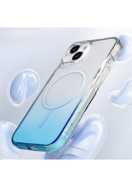 Apple iPhone 14 Uyumlu M-Safe Şarj Özellikli Septik Silikon Kapak Turkuaz modelleri