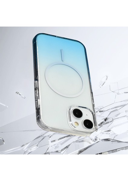 Apple iPhone 14 Uyumlu M-Safe Şarj Özellikli Septik Silikon Kapak Turkuaz indirimleri