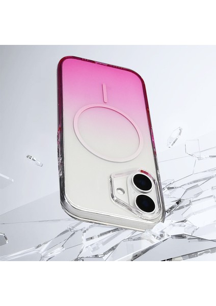 Apple iPhone 16 Uyumlu M-Safe Şarj Özellikli Septik Silikon Kapak Mor modelleri