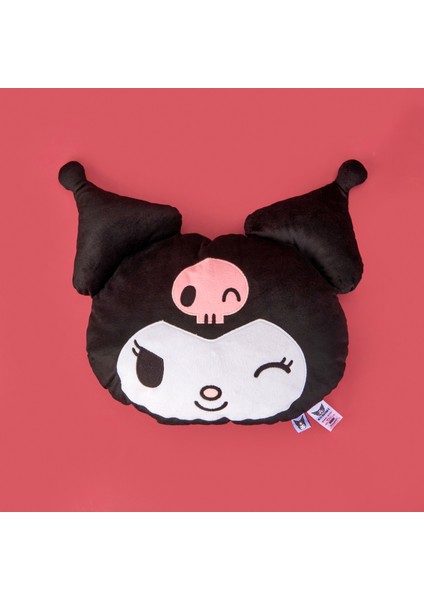 Kuromi Figürlü Yastık - Siyah - 37X30 cm
